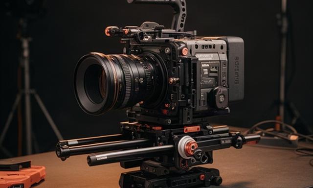 Kit camera cinema 6K montato su rig in studio